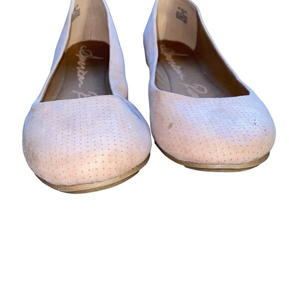 American Rag Aellie Perforated Fabric Ballet Flat slip on shoes pink size 11 - Picture 2 of 9
